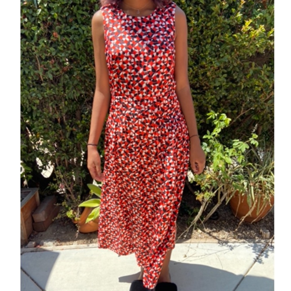 J.Crew 100% Silk geo pattern dress!